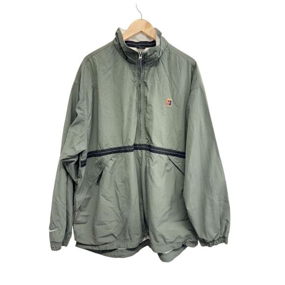 Nike Jacket Mens Full Zip Extra Large Olive Green Windbreaker - Picture 1 of 9
